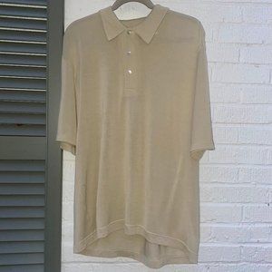 Devon Harris Men's Tan Polo Golf Shirt Size:M